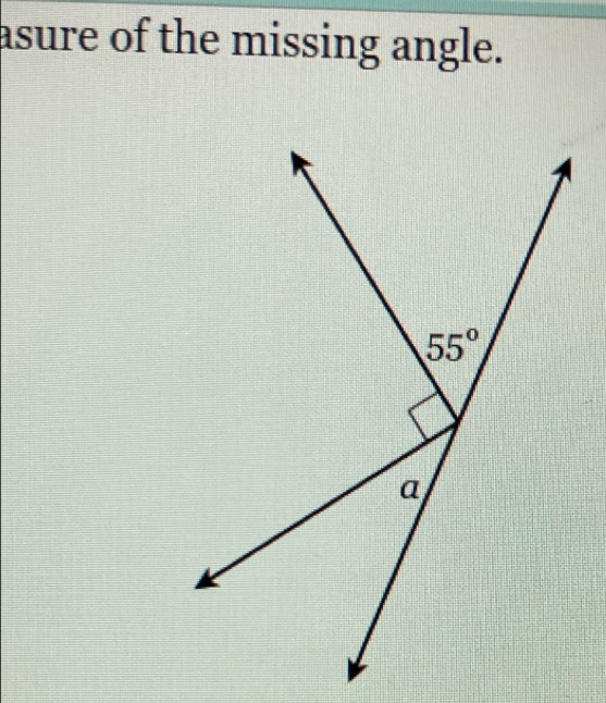 asure of the missing angle.