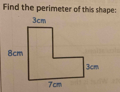 Find the perimeter of this shape: