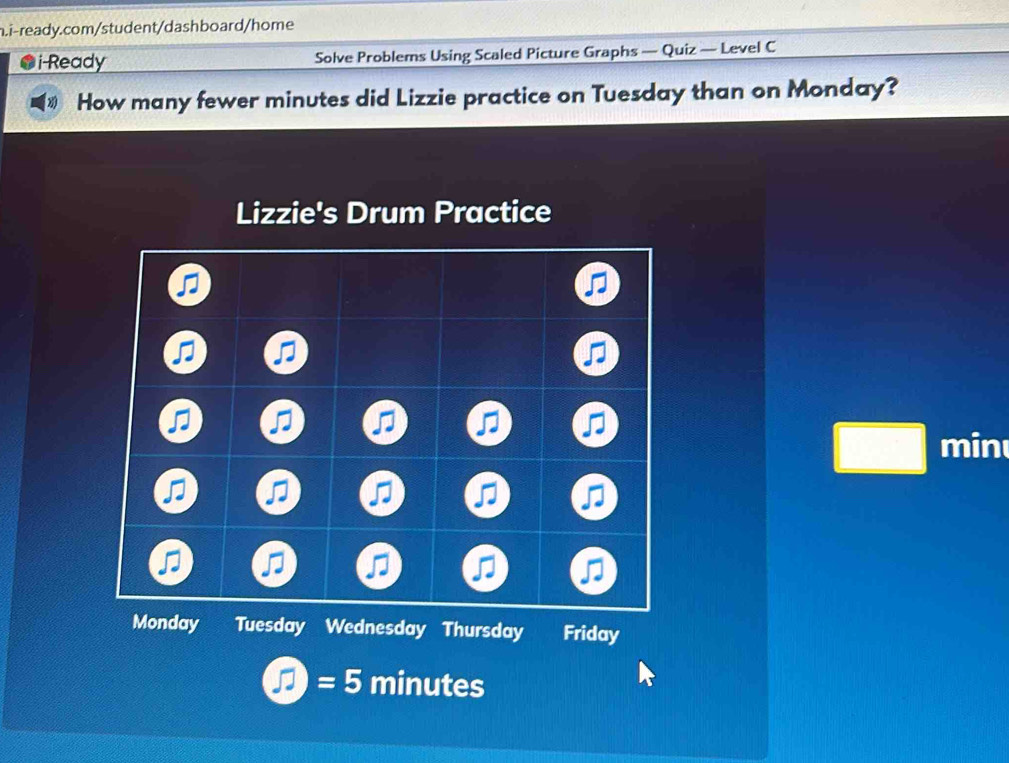 Solved: i-Ready Solve Problems Using Scaled Picture Graphs — Quiz ...