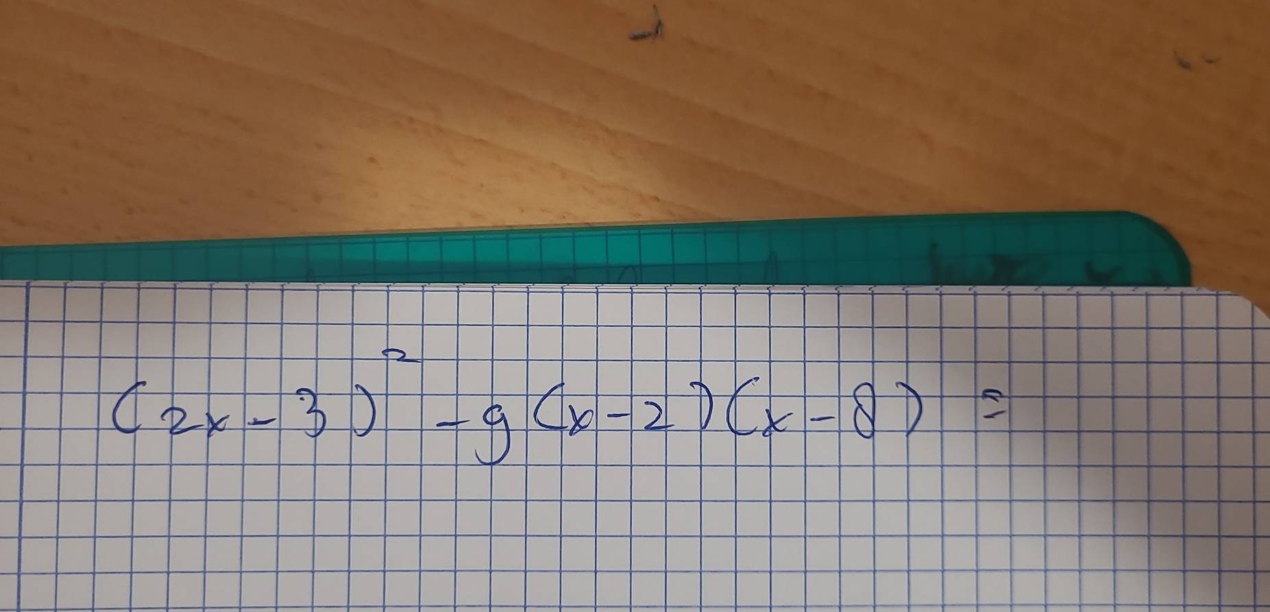 (2x-3)^2-9(x-2)(x-8)=