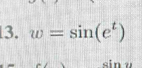 w=sin (e^t)