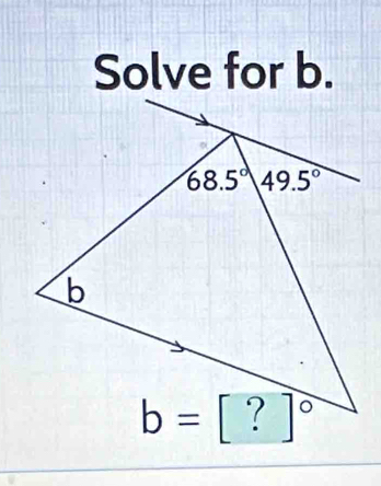 Solve for b.