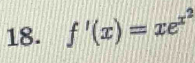 f'(x)=xe^(x^2)