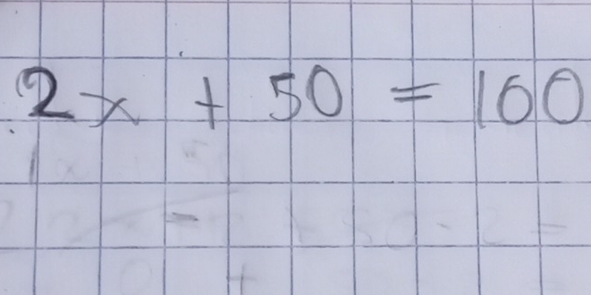 2x+50=16=1