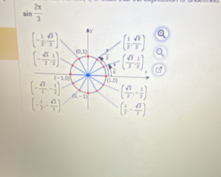 sin  2π /3 
I