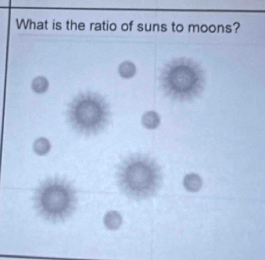 What is the ratio of suns to moons?