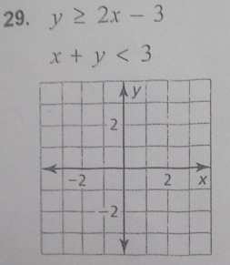 y≥ 2x-3
x+y<3</tex>