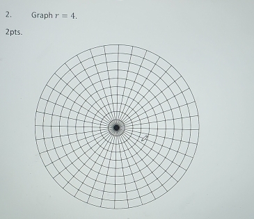 Graph r=4. 
2pts.