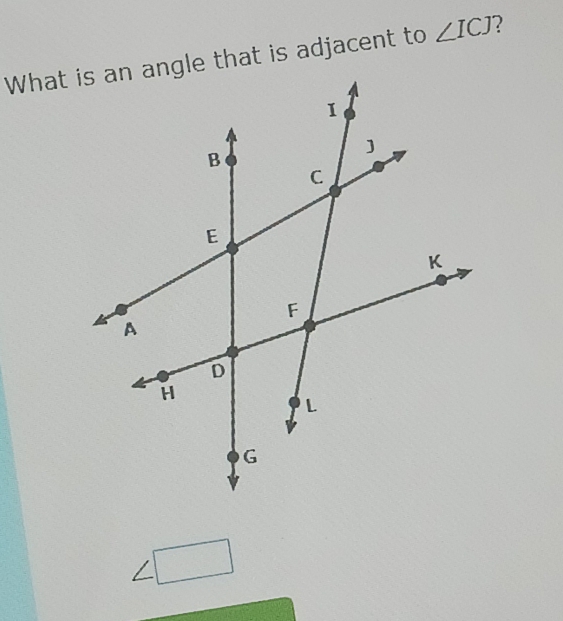 ∠ ICJ 2^(1° 
□)