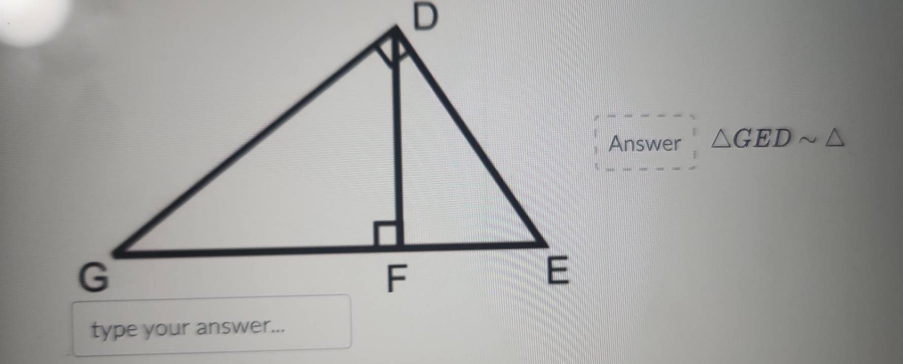 Answer △ GEDsim △