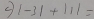 |-3|+|1|=