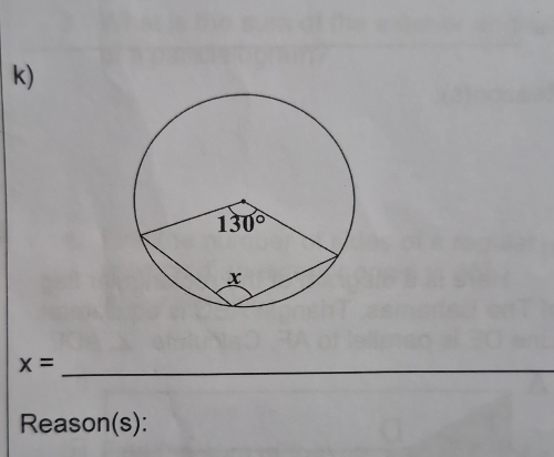 x=
Reason(s):