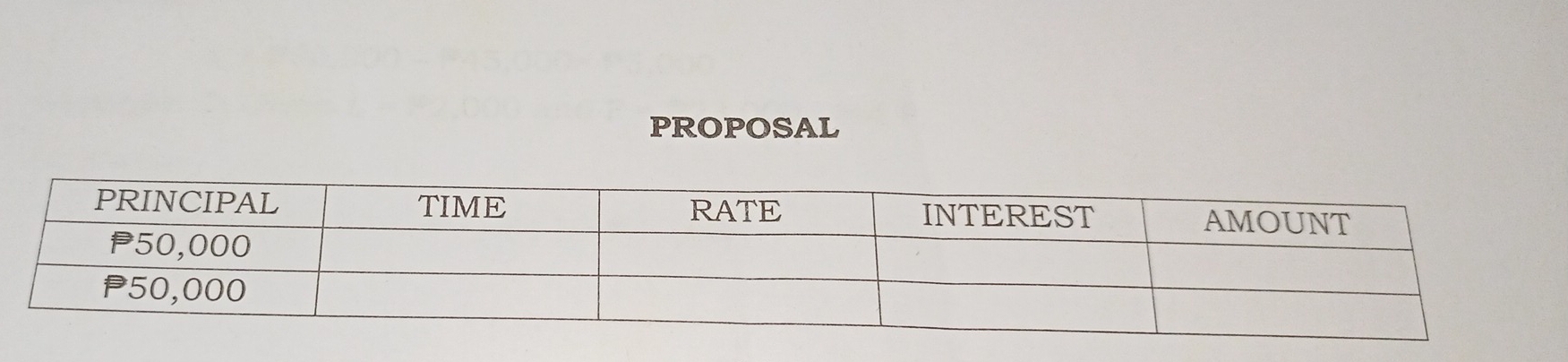 PROPOSAL