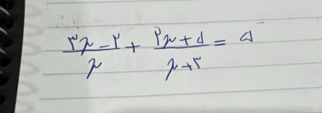  (r^2-r^2)/r + (pr+d)/r+r =4