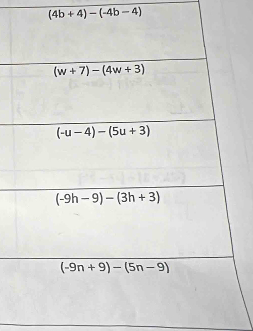 (4b+4)-(-4b-4)