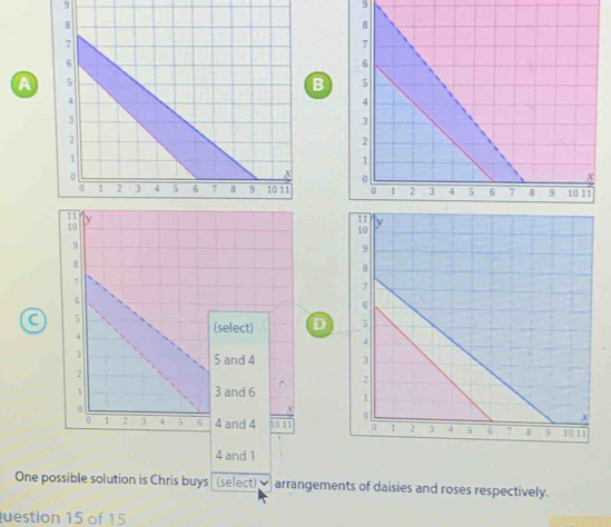 Solved: 9 9 A B C D 4 and 1 One possible solution is Chris buys (select ...