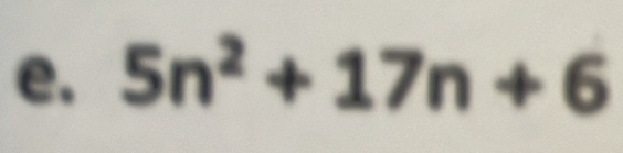 5n^2+17n+6