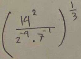 ( 14^2/2^4· 7^(-1) )^ 1/3 