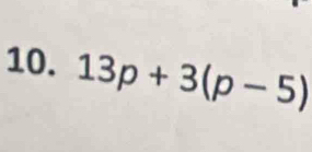 13p+3(p-5)