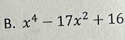 x^4-17x^2+16