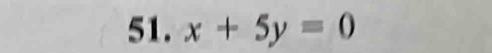 x+5y=0