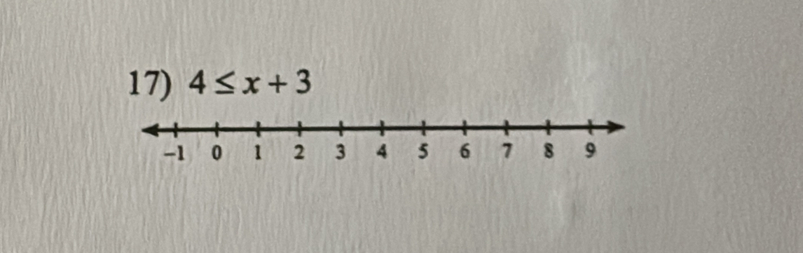 4≤ x+3