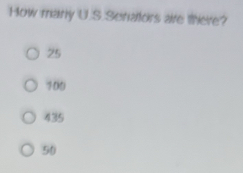 How many U.S.Senators are there?
25
700
435
50