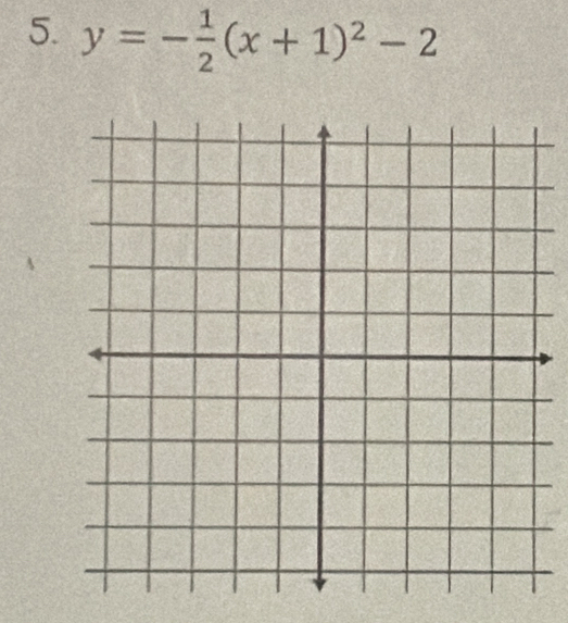 y=- 1/2 (x+1)^2-2