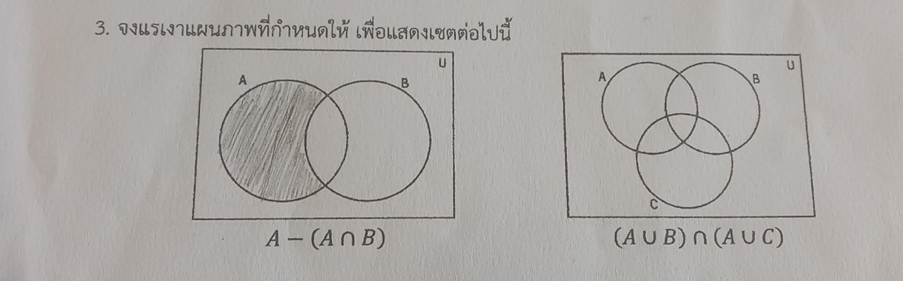 Uяい¬цNu∩7wй∩¬иu∩lй Iñоιa∩ÎTяñəl√
u
A
B
C
A-(A∩ B)
(A∪ B)∩ (A∪ C)