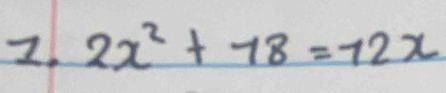 2x^2+78=72x