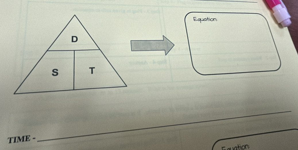 Equation 
TIME - 
_ 
Fquation: