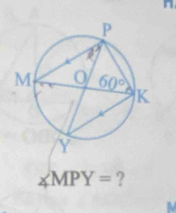 ∠ MPY= ?
a