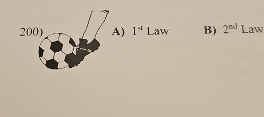 A) 1^(st) Law B) 2^(nd) Law