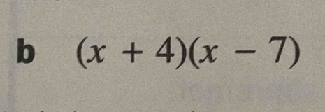 (x+4)(x-7)