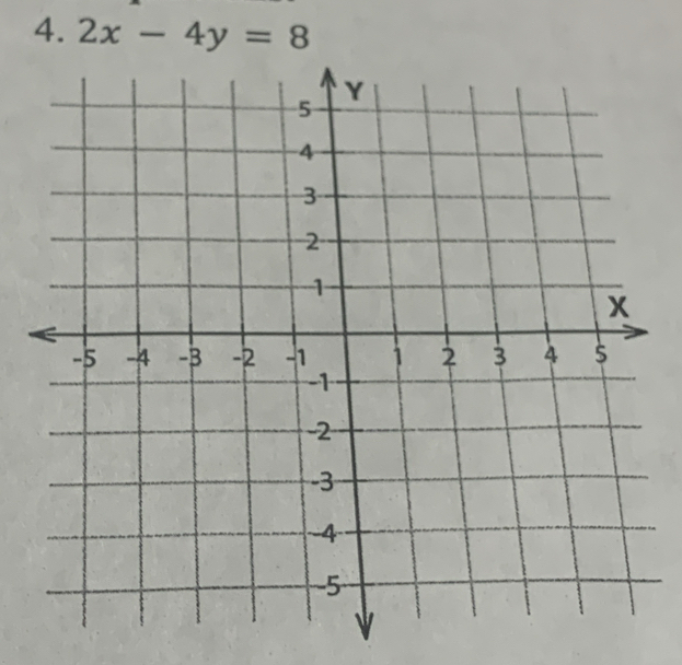 2x-4y=8