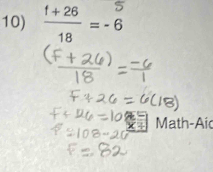  (1+26)/18 =-6
Math-Aic