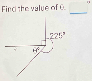 Find the value of θ.
_