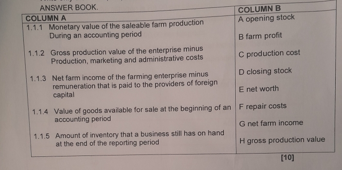 ANSWER BOOK.
MN B