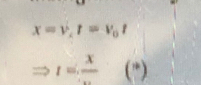 x=v_1t=v_0t
Rightarrow I=frac x ( (^th)