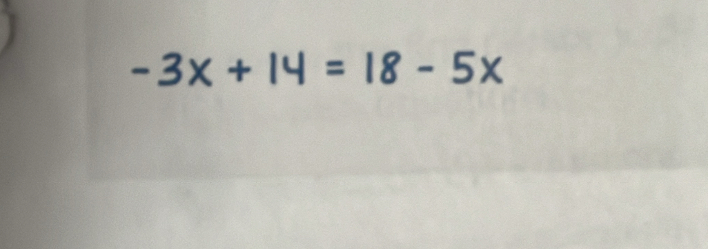 3× + = 18.