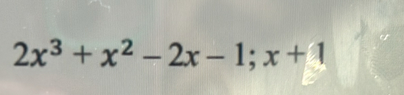 2x^3+x^2-2x-1; x+1