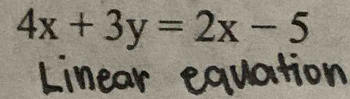 4x+3y=2x-5