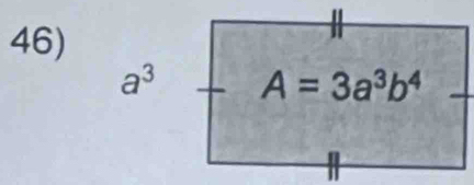 a^3 A=3a^3b^4