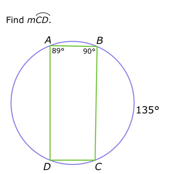 Find moverline CD.
D
C