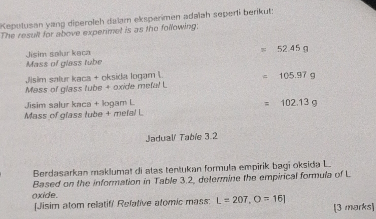 Selesai:Keputusan yang diperoleh dalam eksperimen adalah seperti ...