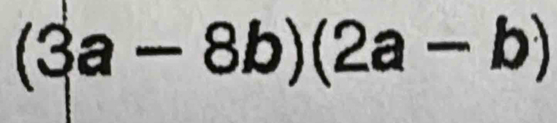 (3a-8b)(2a-b)