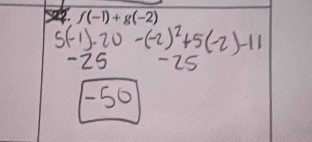 f(-1)+g(-2)