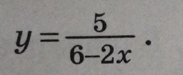 y= 5/6-2x .