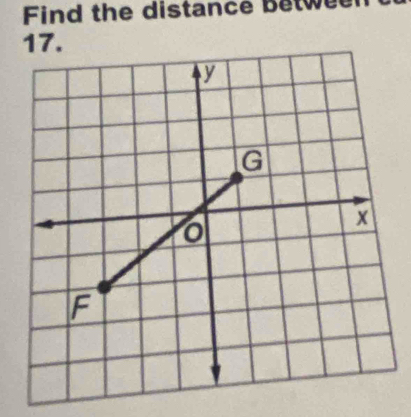 Find the distance Betweer