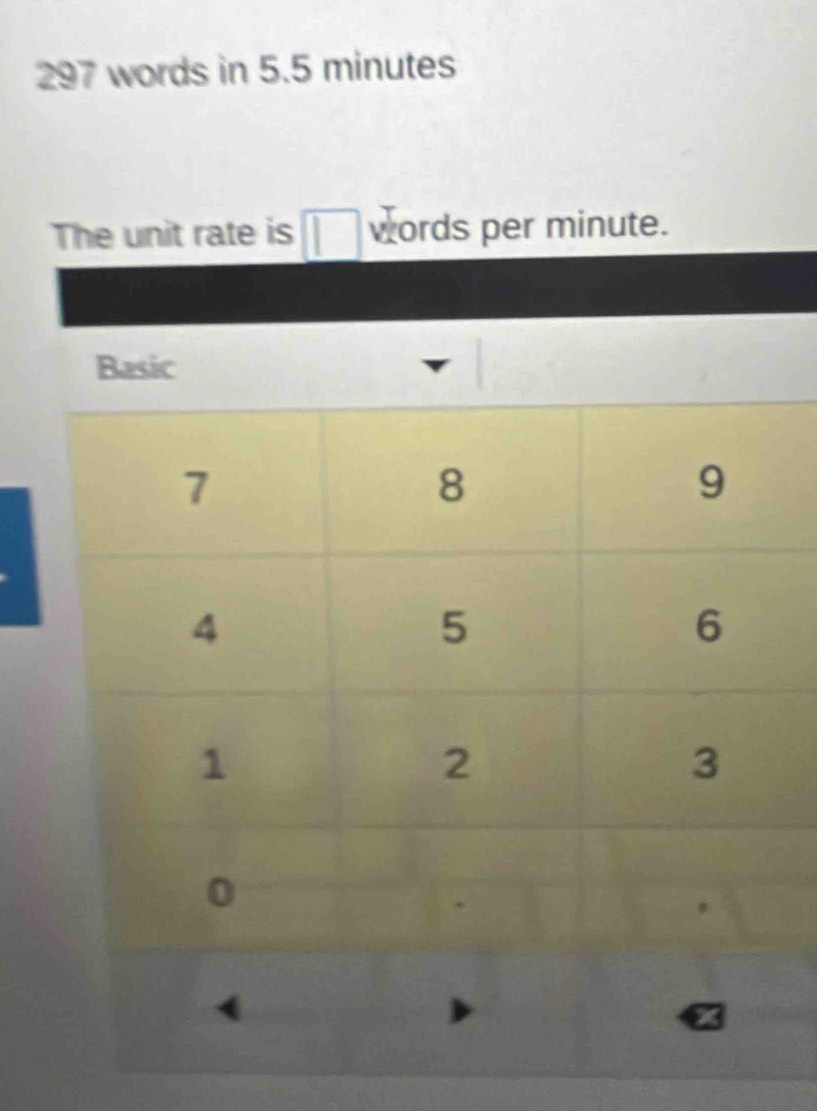 297 words in 5.5 minutes
er minute.